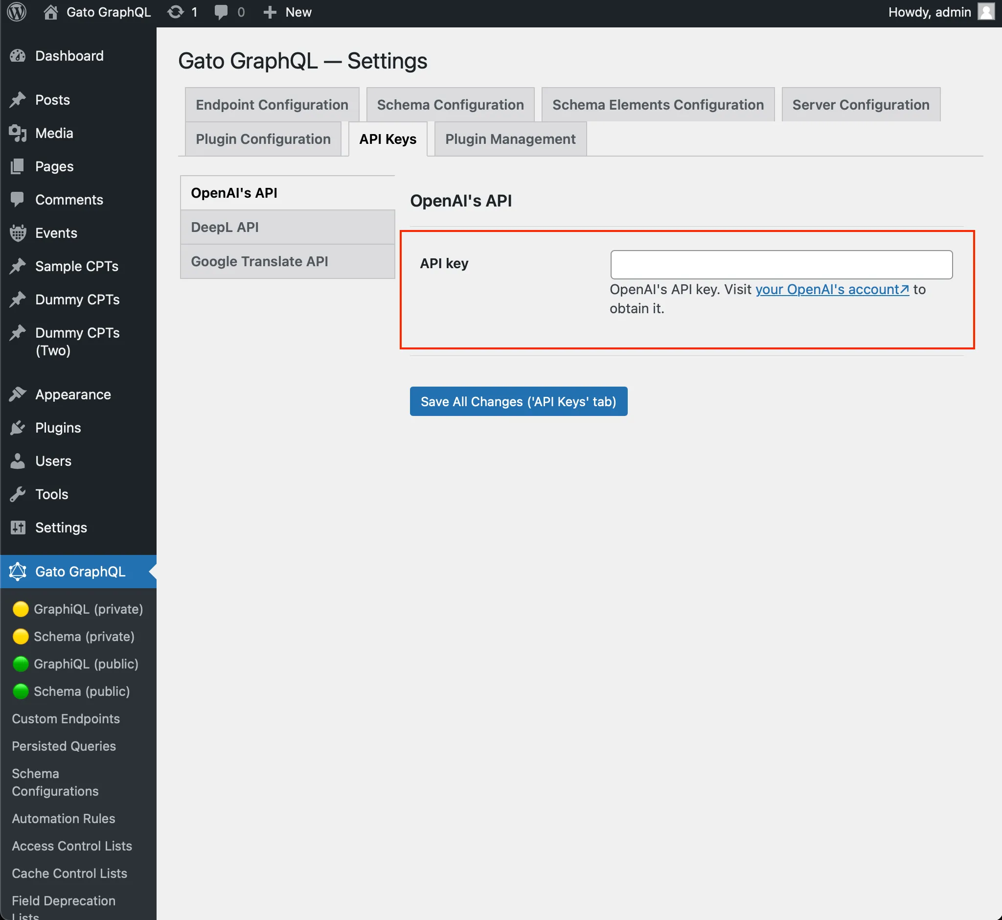 Mengatur API key OpenAI