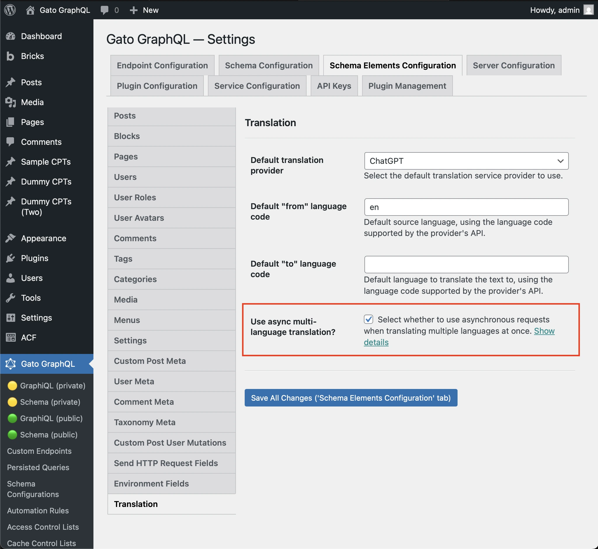 Menggunakan mode sync/async untuk menerjemahkan beberapa bahasa sekaligus