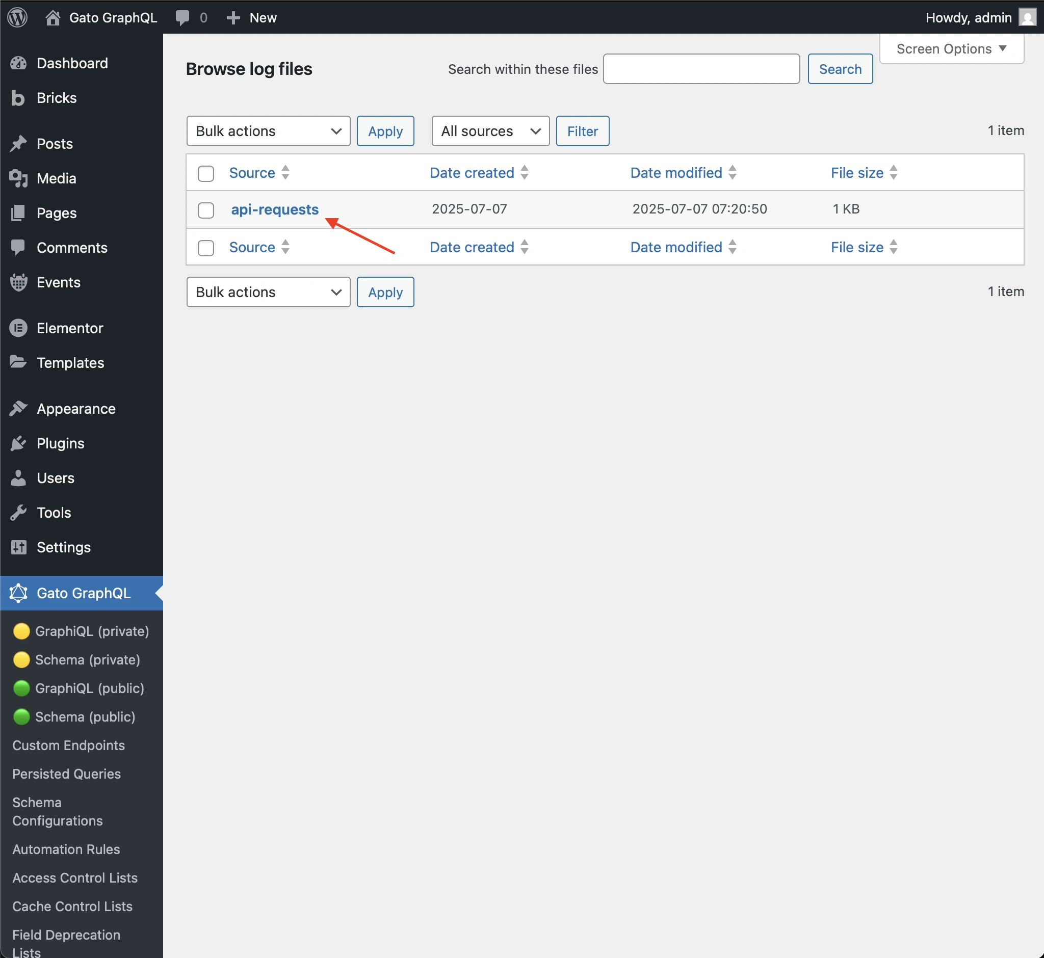Permintaan AI di Logs