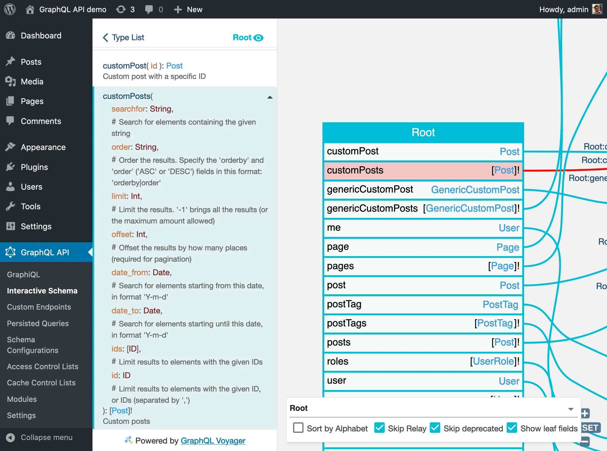 Field `customPosts` dipecahkan ke tipe `Post` Field customPosts dipecahkan ke tipe Post