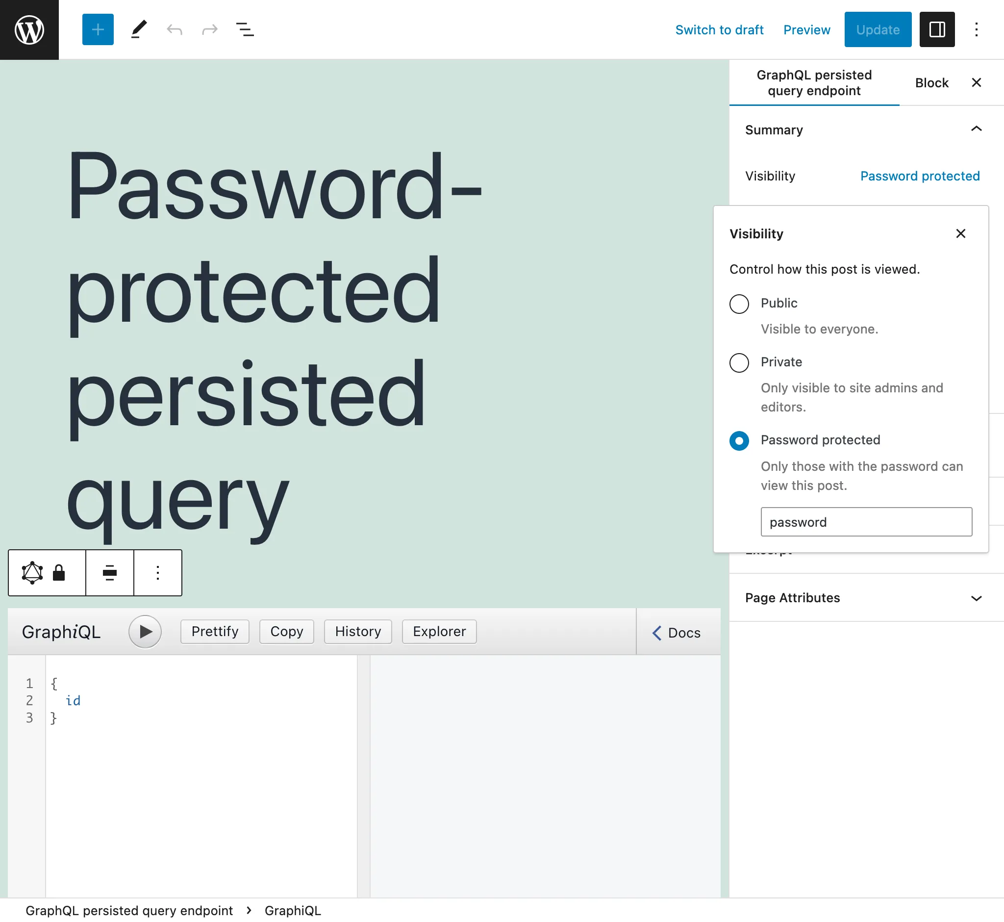 Persisted Query yang dilindungi kata sandi Persisted Query yang dilindungi kata sandi