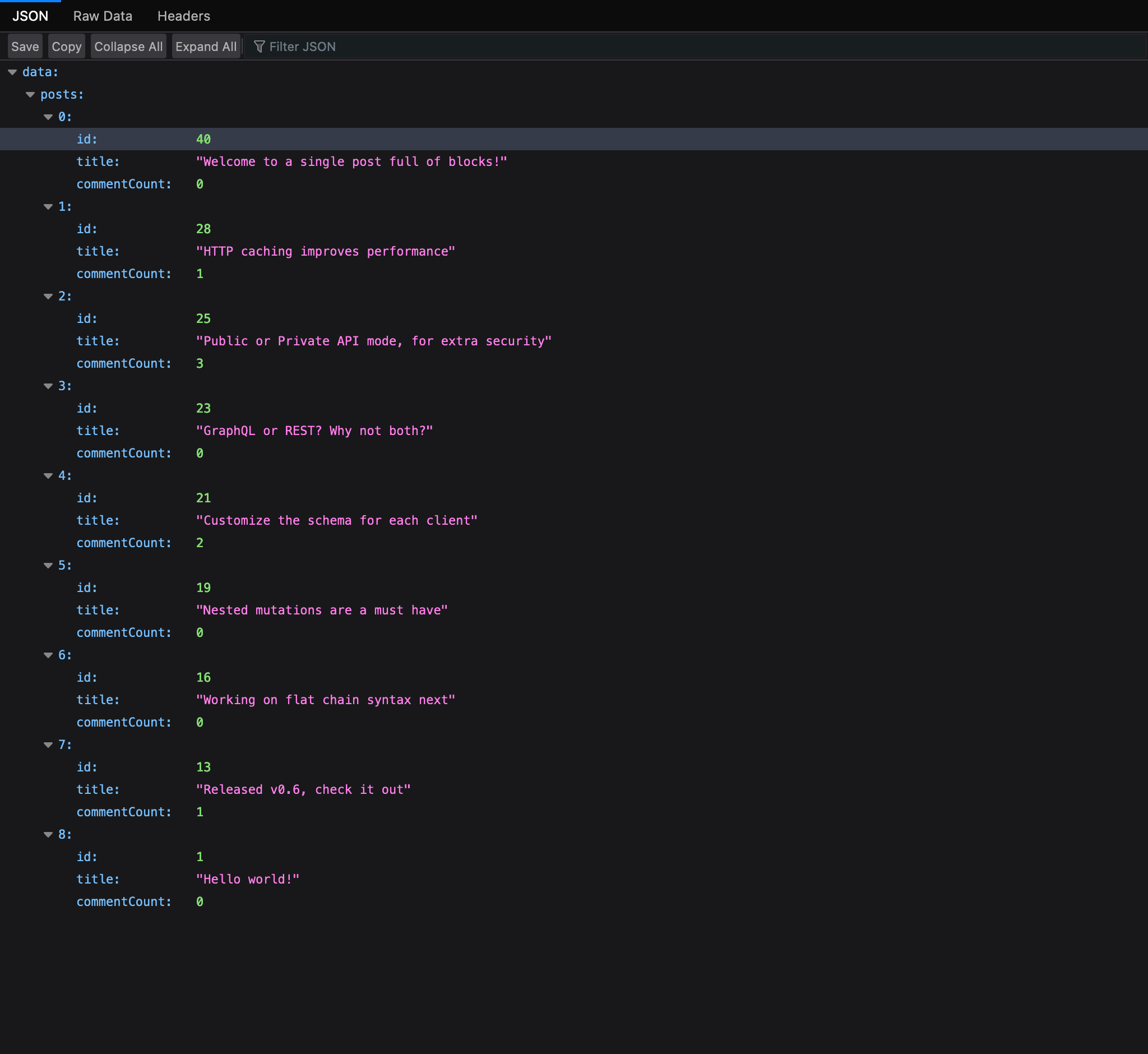 Menjalankan persisted query di browser