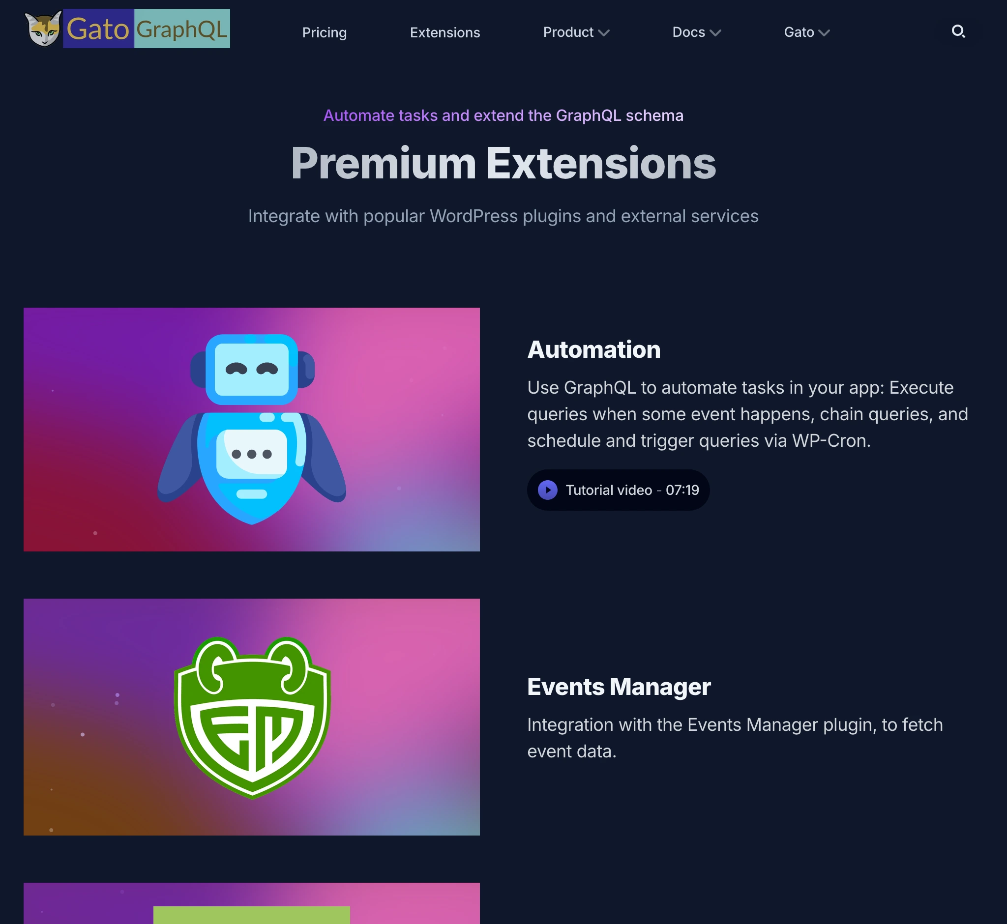Bagian extensions di gatographql.com