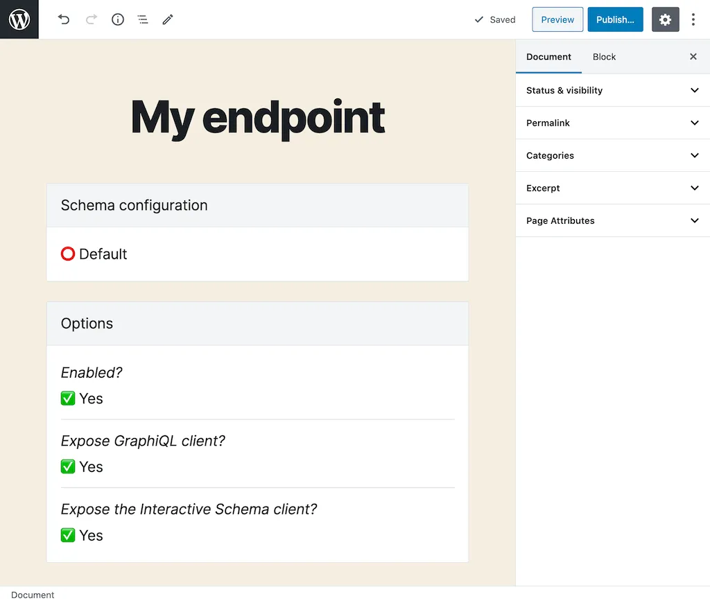Opsi dalam Custom Endpoint Opsi dalam Custom Endpoint