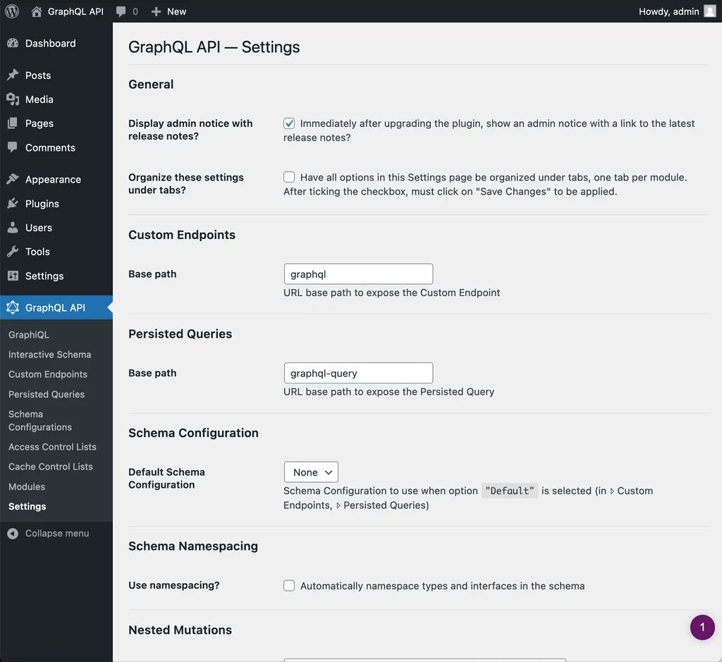 Settings dalam format panjang Settings dalam format panjang